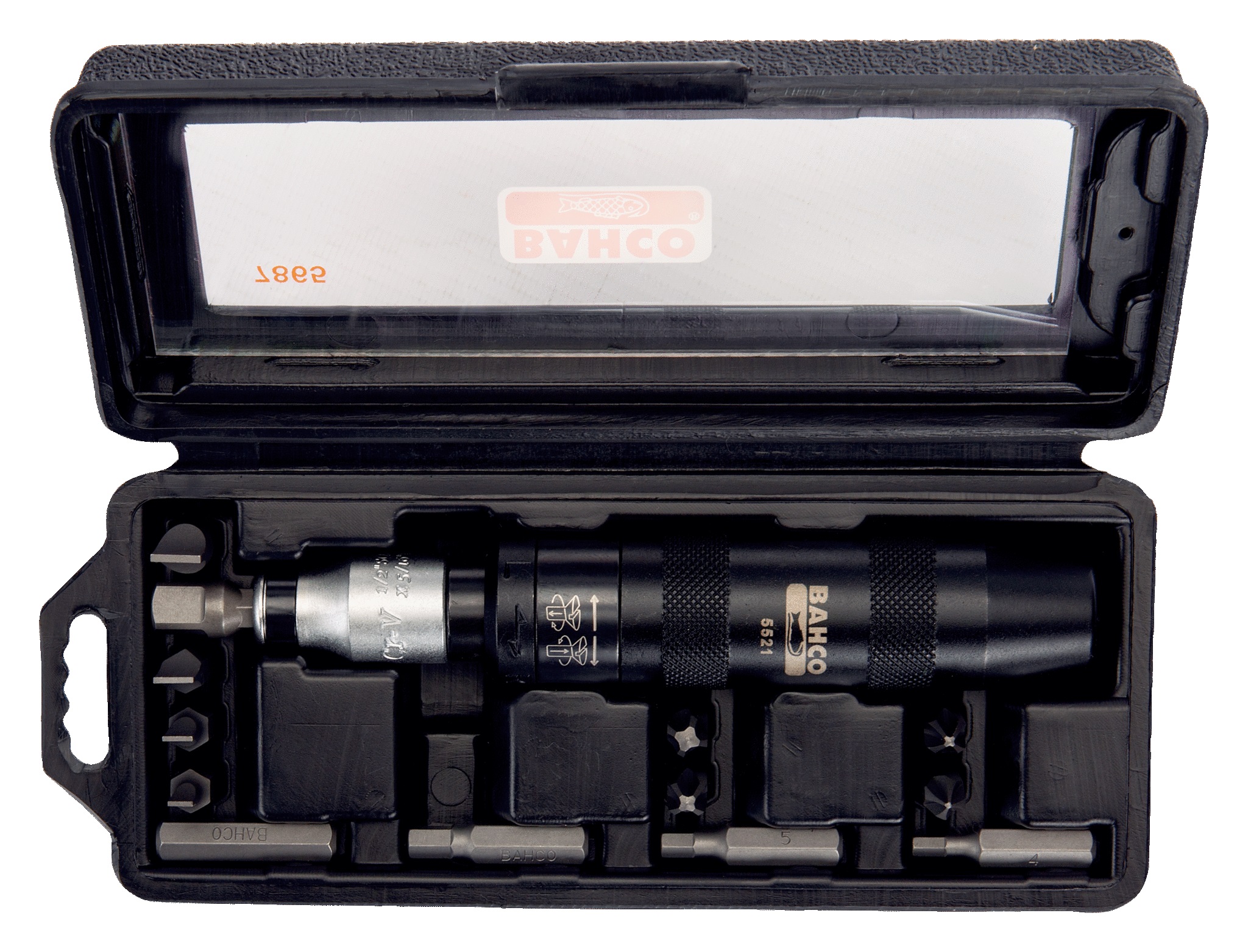 Löökkruvikeeraja Bahco 7865 + Kruvikeeraja otsakud