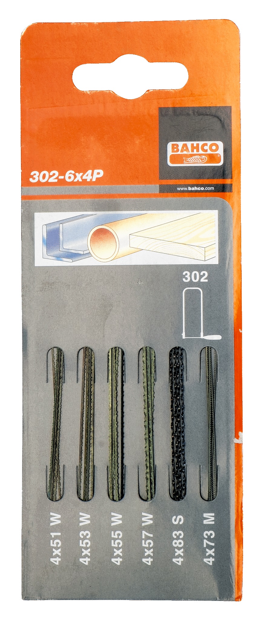 Tikksaetera Bahco 302-6X4P; 24 tk