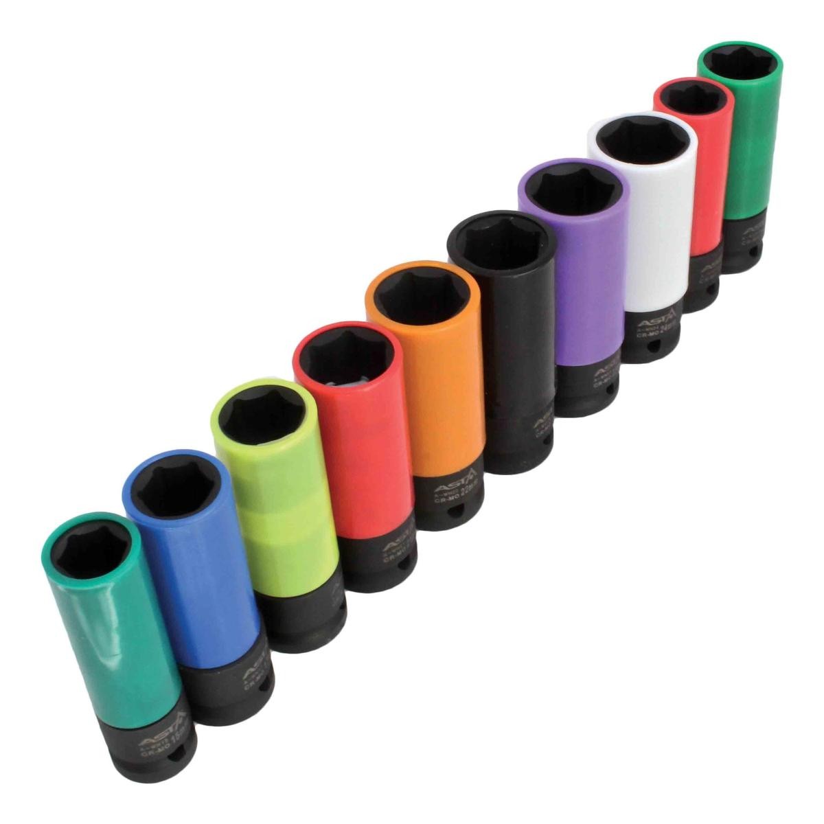 Löökpadrunvõtmete komplekt ASTA A-WN1210; 1/2''; 10 tk