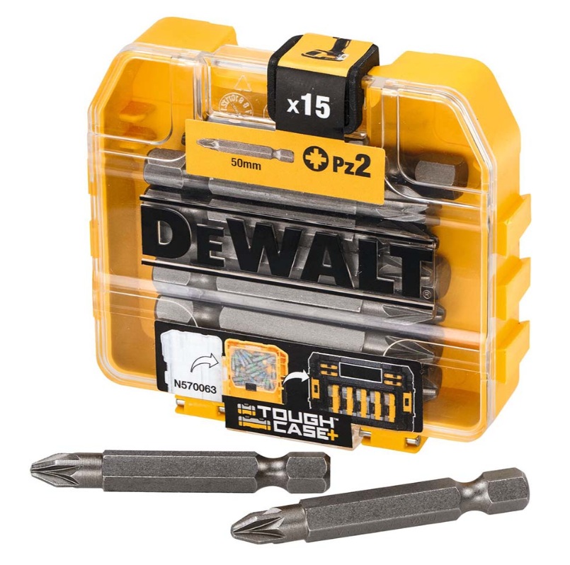 Kruviotsikute komplekt DeWalt DT7912-QZ; PZ2; 50 mm; 15 tk