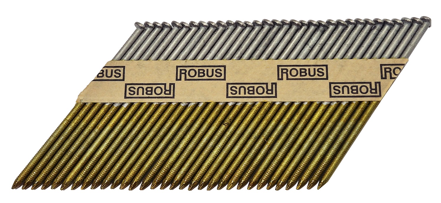 Naelad Robus; 90x3,1 mm; 34°; 3000 tk.; kuumtsingitud; kamm