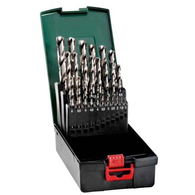 Metallist puurvardad Metabo HSS-G SP; 1 - 13 mm; 25 tk