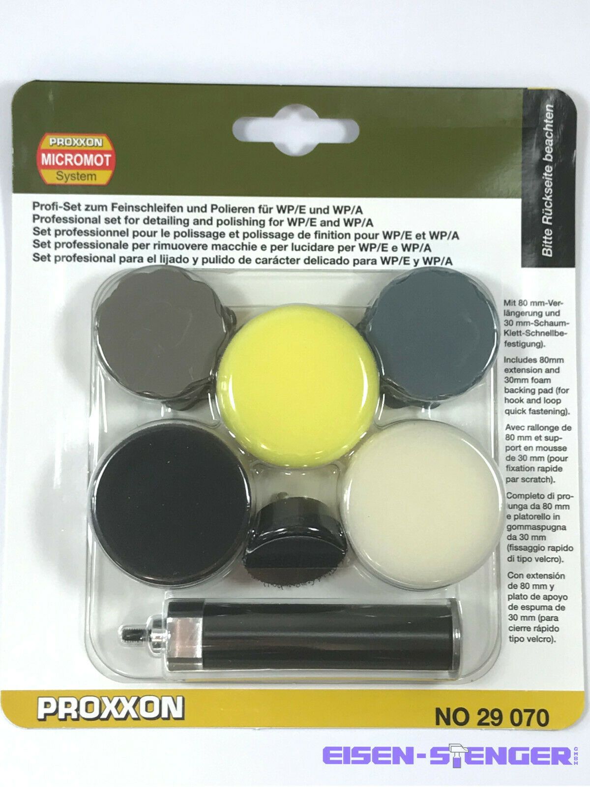 Lihvimise ja poleerimise komplekt Proxxon 29070