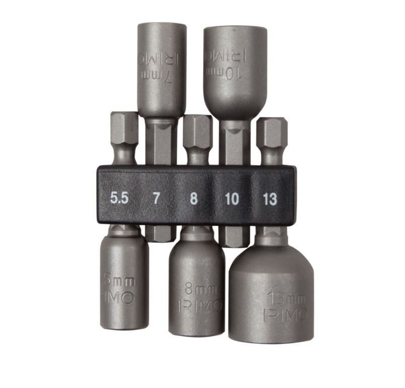 Padrunvõtmete komplekt Irimo; 1/4''; 5,5-13 mm; 5 tk