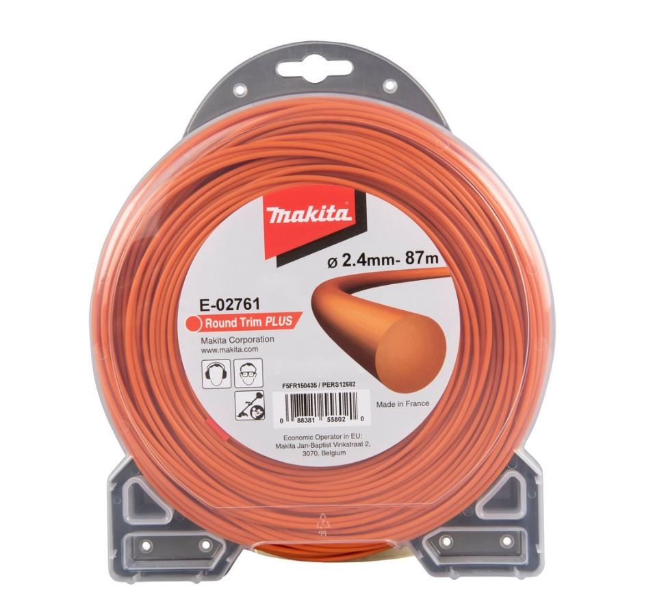 Trimmeri jõhv Makita; 2,4 mm/87 m; ümar