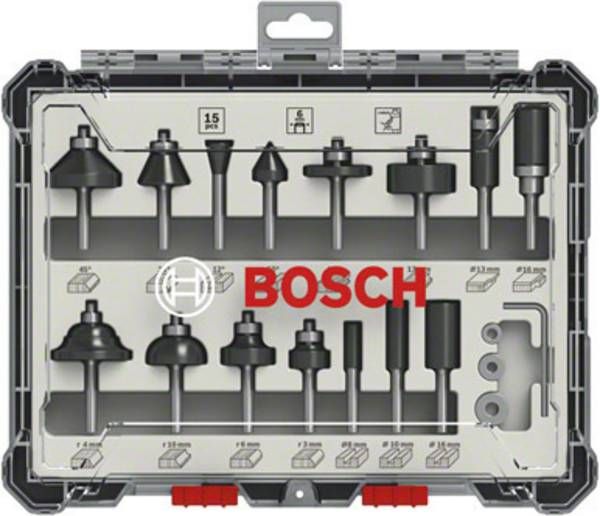 Freeside komplekt Bosch; 6 mm; 15 tk