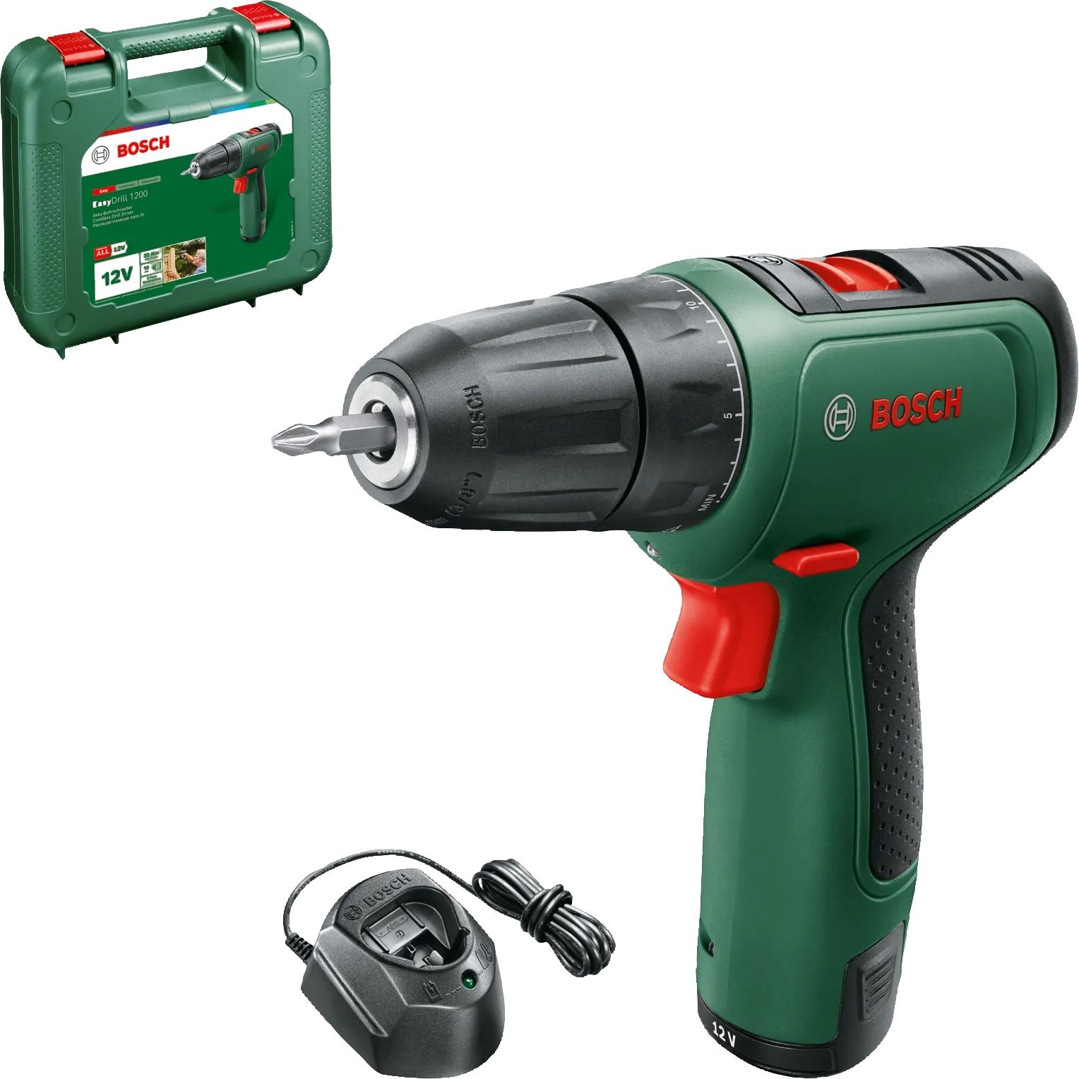 Trell-kruvikeeraja Bosch EasyDrill 1200; 12 V; 1,5 Ah aku
