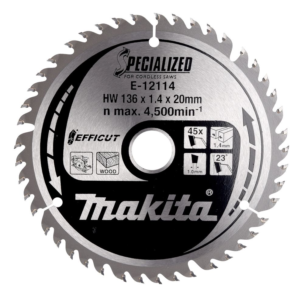 Lõikeketas Makita E-12114; 136x1,4x20 mm; Z45; 23°
