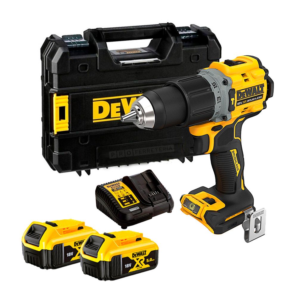 Akulööktrell DeWalt DCD805P2T-QW; 18 V; 2x5,0 Ah aku