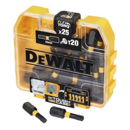 Löökkruvikeerajate otsakute komplekt DeWalt; T20; 25 mm; 25 tk