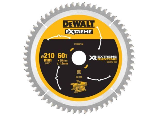 Saeketas puidule DeWalt CSB DT99567; 210x30 mm; 60T