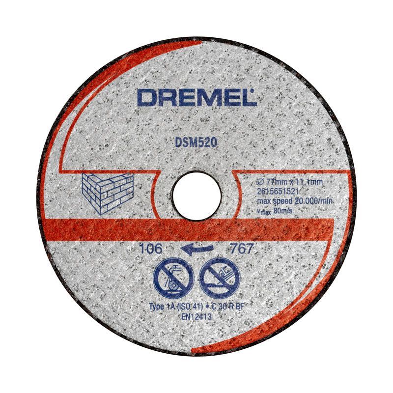 Müüritise lõikamise ketas Dremel 2615S520JB; 77 mm