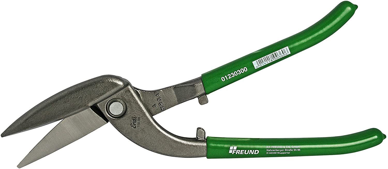 Metallilõikamiskäärid Freund Pelikan; HRC 56; 300 mm; parema käelisele