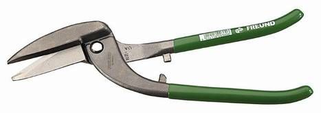 Metallilõikamiskäärid Freund Pelikan; HRC 56; 300 mm; vasak