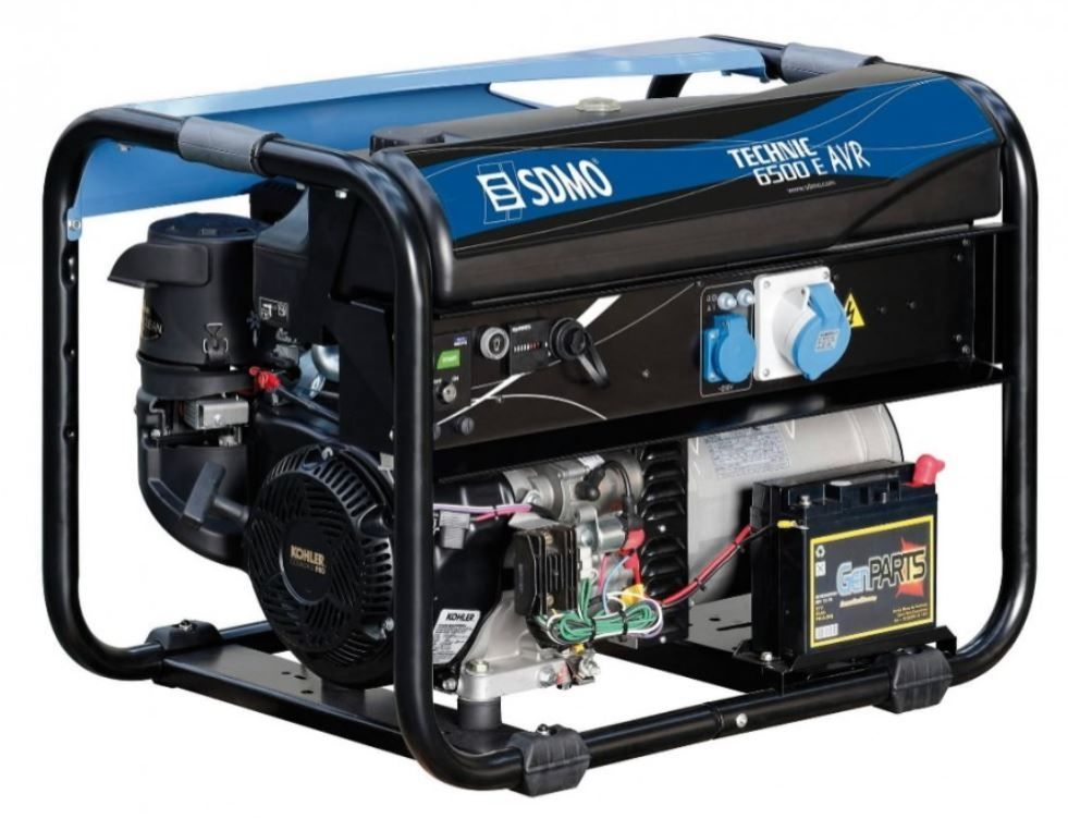 Inverteri generaator SDMO TECHNIC 6500 E AVR C5; 6,33 kW; bensiinimootoriga