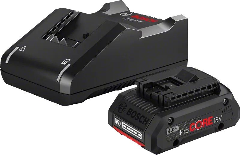 Tarvikute komplekt Bosch GBA ProCORE 18 V; 1x4,0 Ah aku + laadija GAL 18V-40
