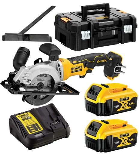 Ketassaag Dewalt DCS571P2-QW; 18 V; 2x5,0 Ah aku
