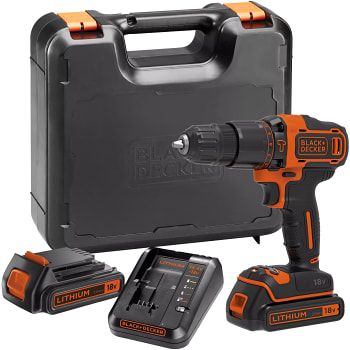 Lööktrell-kruvikeeraja Black & Decker BDCHD18K1B2-QW; 18V; 2x2,0 Ah aku
