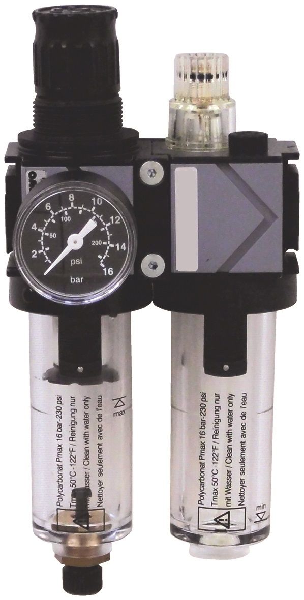 Õhufilter regulaatori ja õlitusega EWO Variobloc; 3/4''