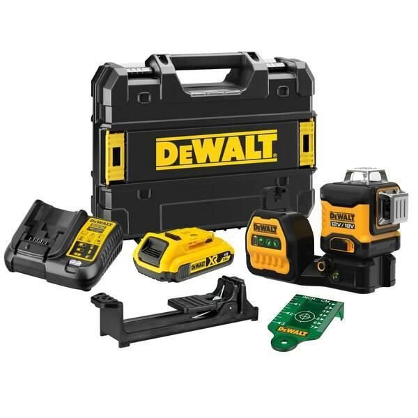 Ristjoonlaser DeWalt XR DCE089D1G18; 18 V; 1x2,0 Ah aku