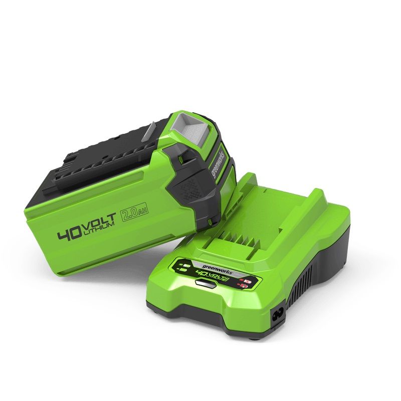 Aku Greenworks GSK40B2; 40 V; 2,0&nbsp;Ah; Li-ion + Laadija