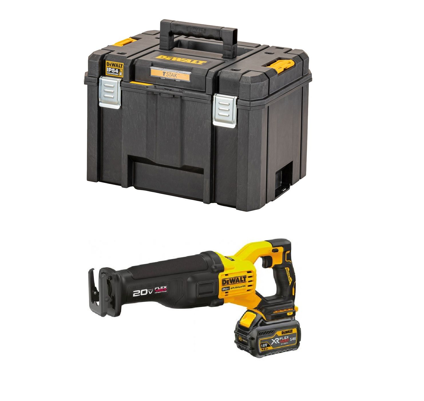 Piiksaag DeWalt XR DCS386T1; 18 V; 1x6,0 Ah aku