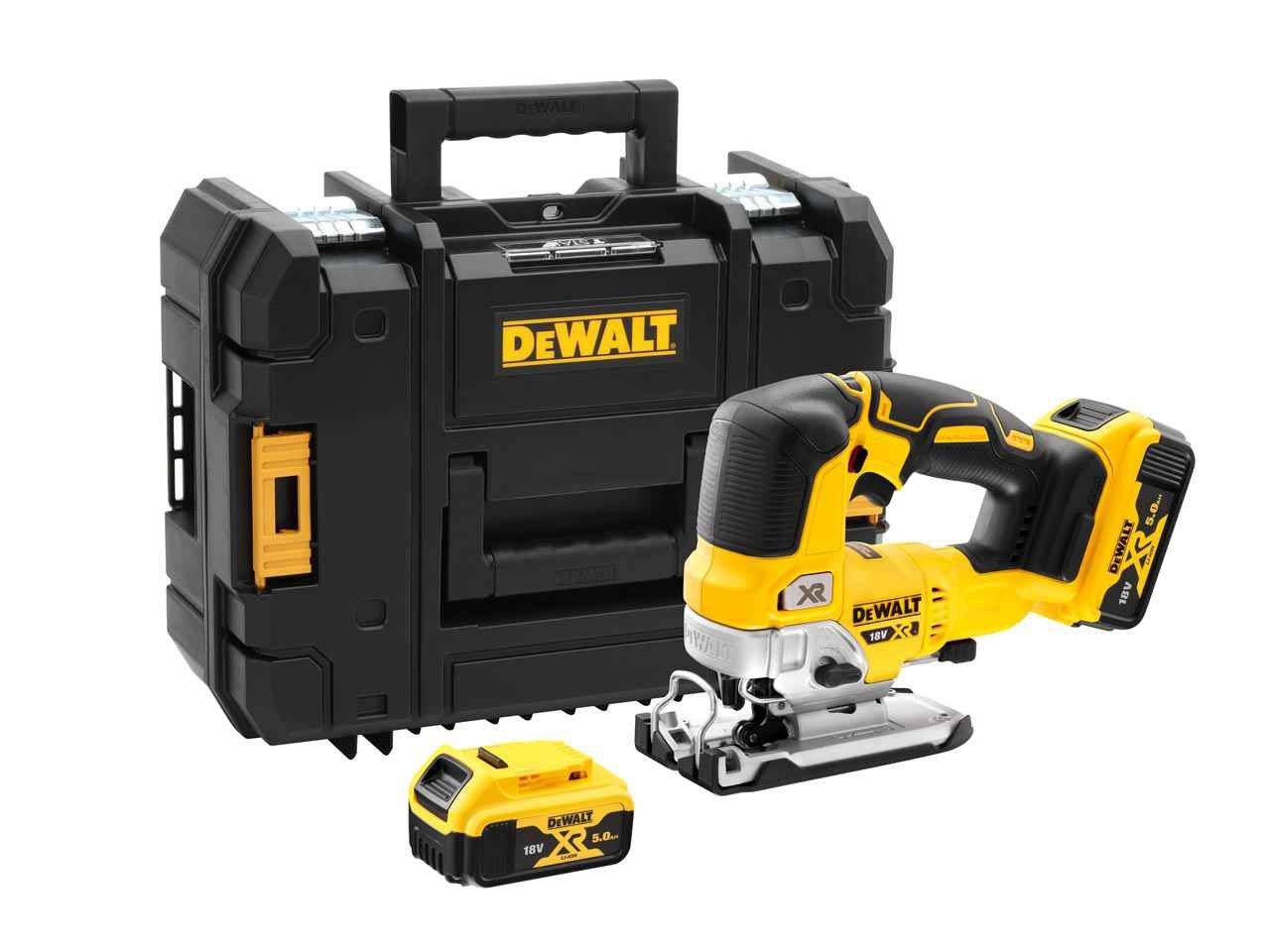 Akutikksaag DeWalt DCS334P2-QW; 18 V; 2x5,0 Ah aku
