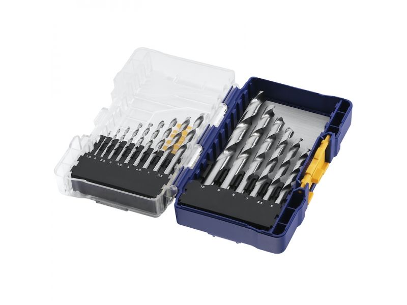 Metallipuuride komplekt Irwin; HSS PRO; 1-10 mm; 15 tk