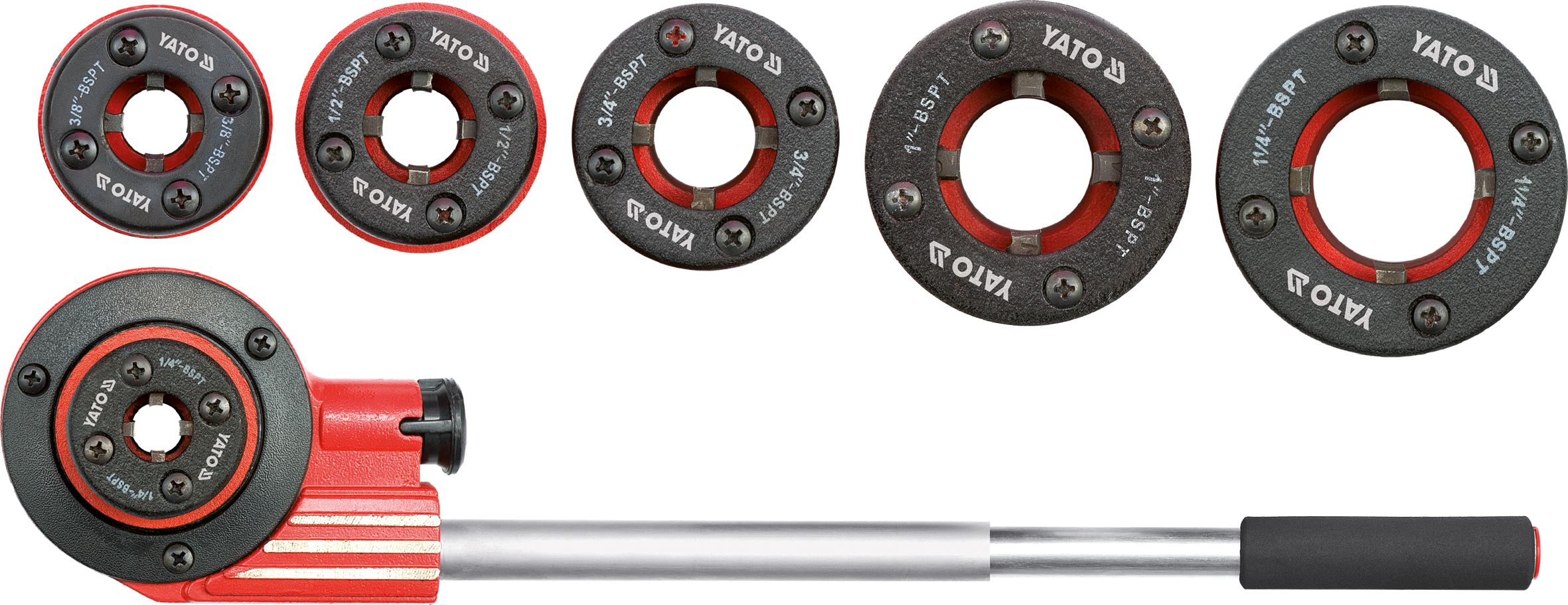 7-osaline keermekomplekt Yato YT-2900