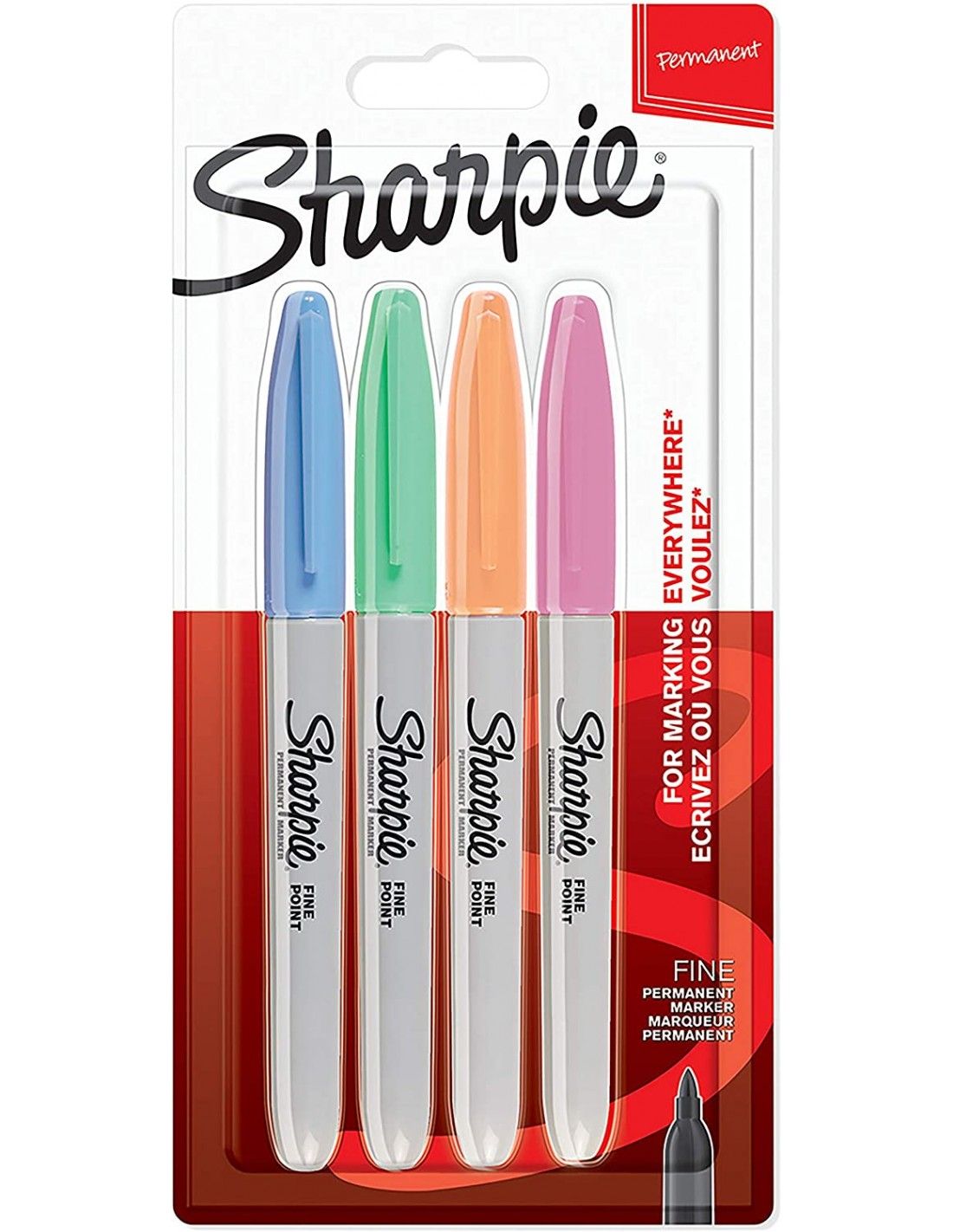 Markeri komplekt Sharpie Fine; 4 tk