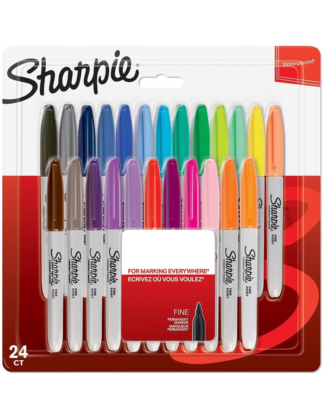 Markeri komplekt Sharpie Fine; 24 tk