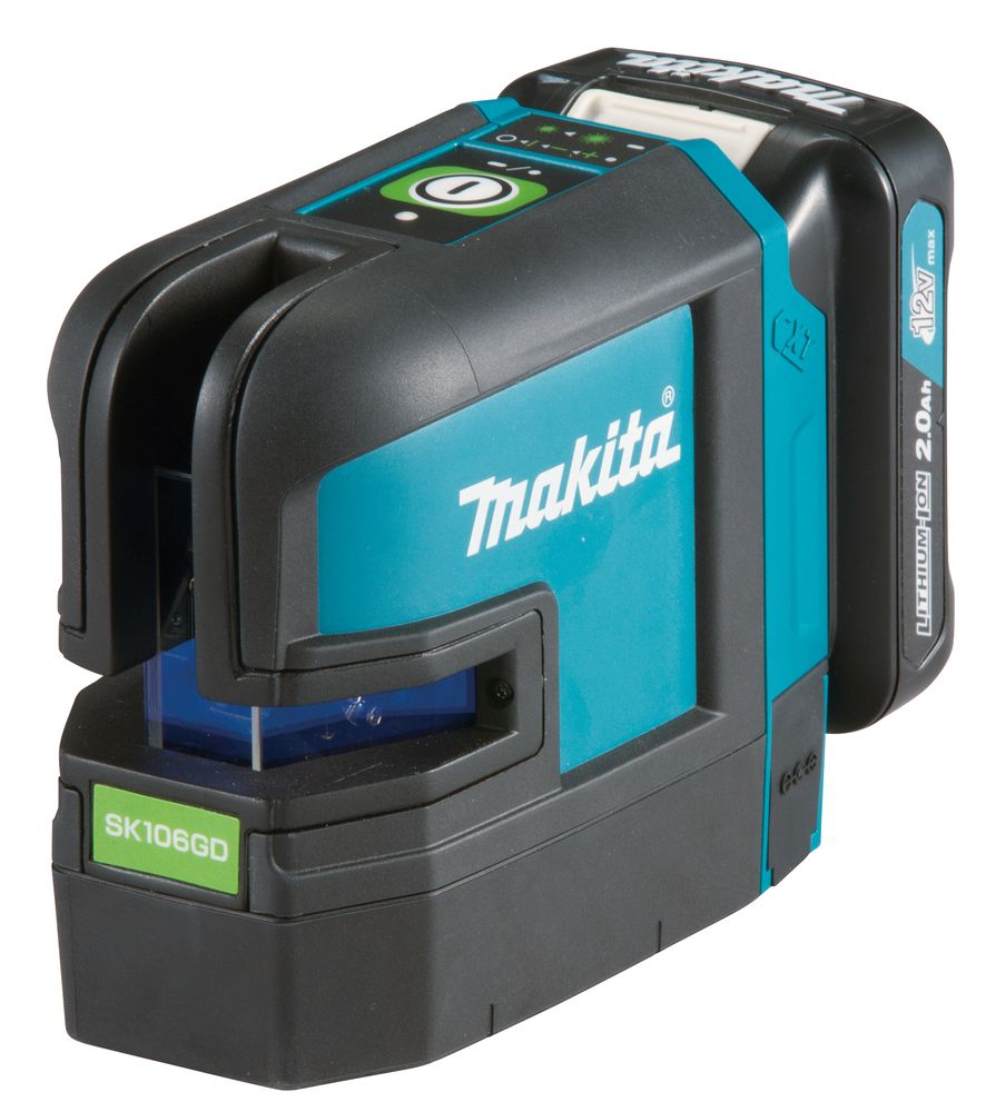 Ristjoonlaser Makita SK106GDWA; 12 V; 1x2,0 Ah aku