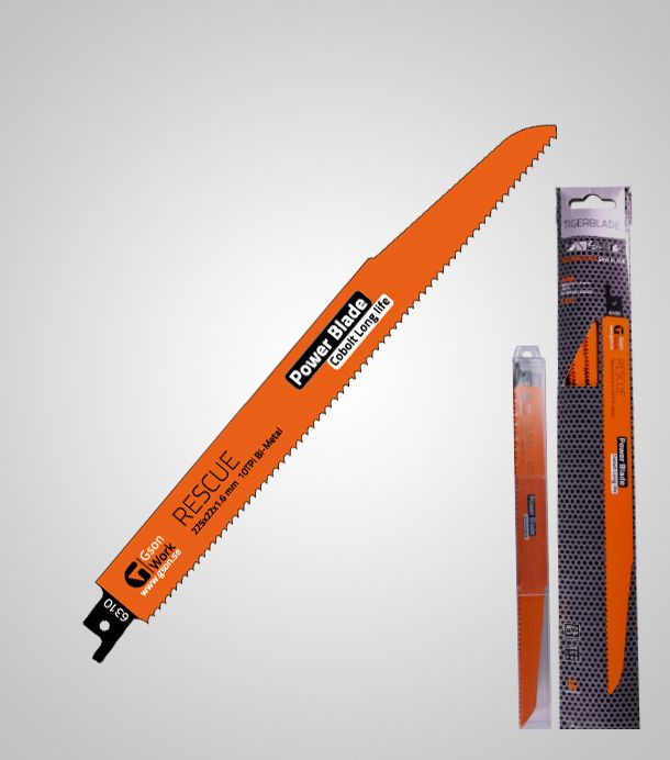 Otssaagide terad GSON Tigerblade Rescue; 225x22x1,6 mm; 10 TPI; 5 tk