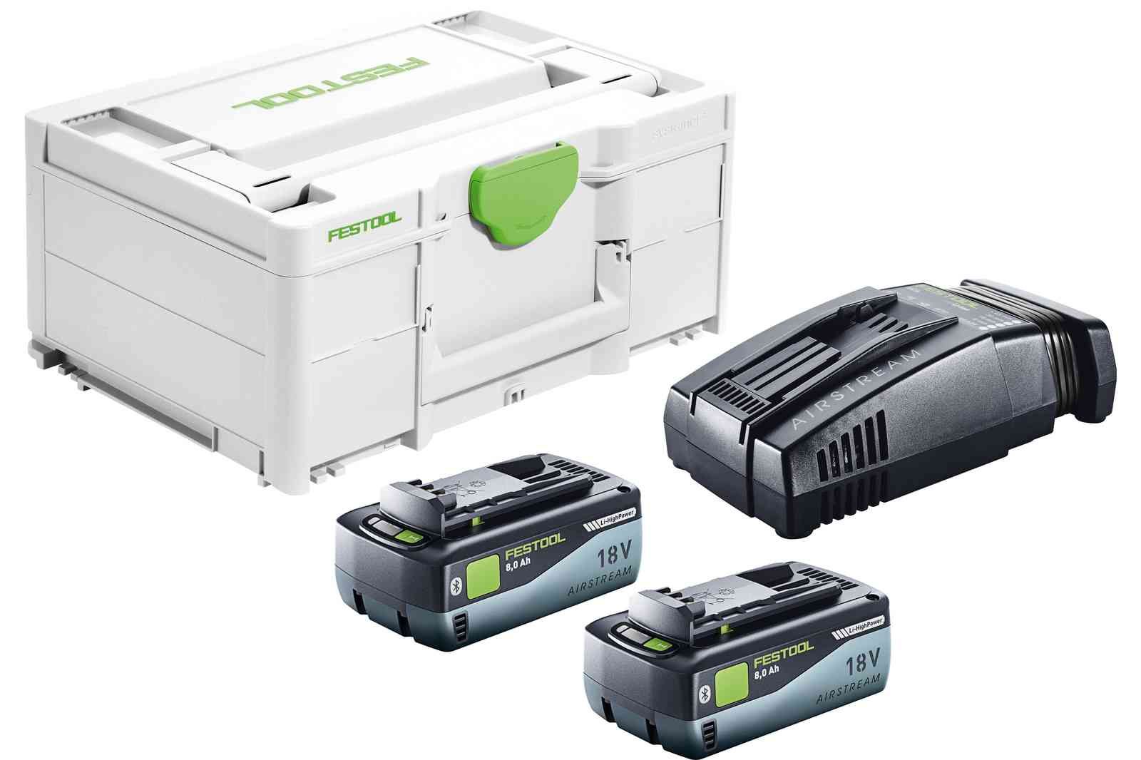 Tarvikute komplekt Festool SYS 18V 2x8,0/SCA16; 18 V; 2x8,0 Ah aku