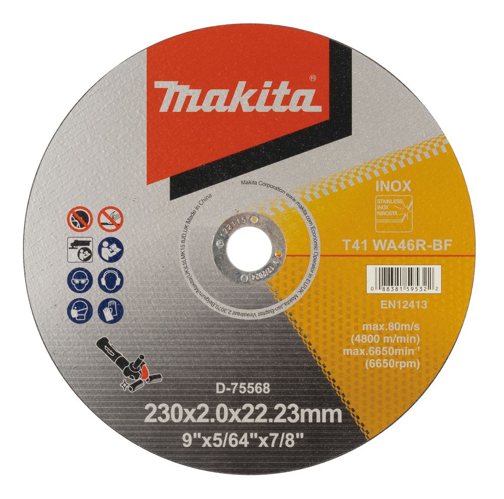Lõikeketas Makita D-75568; 230x2,0x22,23 mm