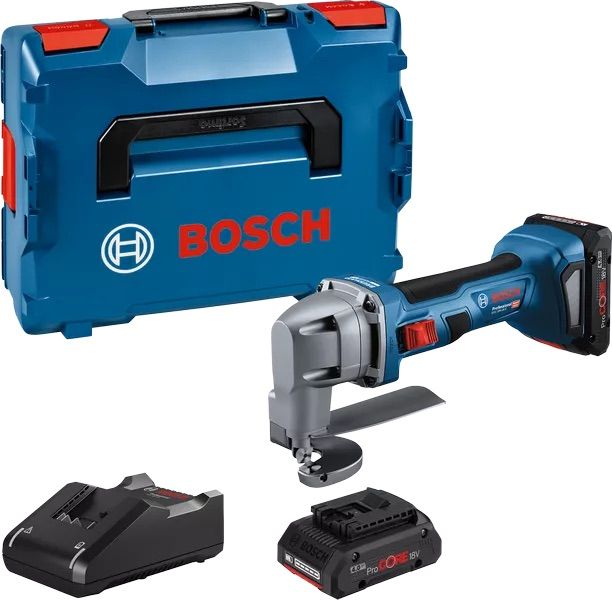 Akukäärid metalli lõikamiseks Bosch GSC 18V-16 E; 18 V; 2x4,0 Ah aku