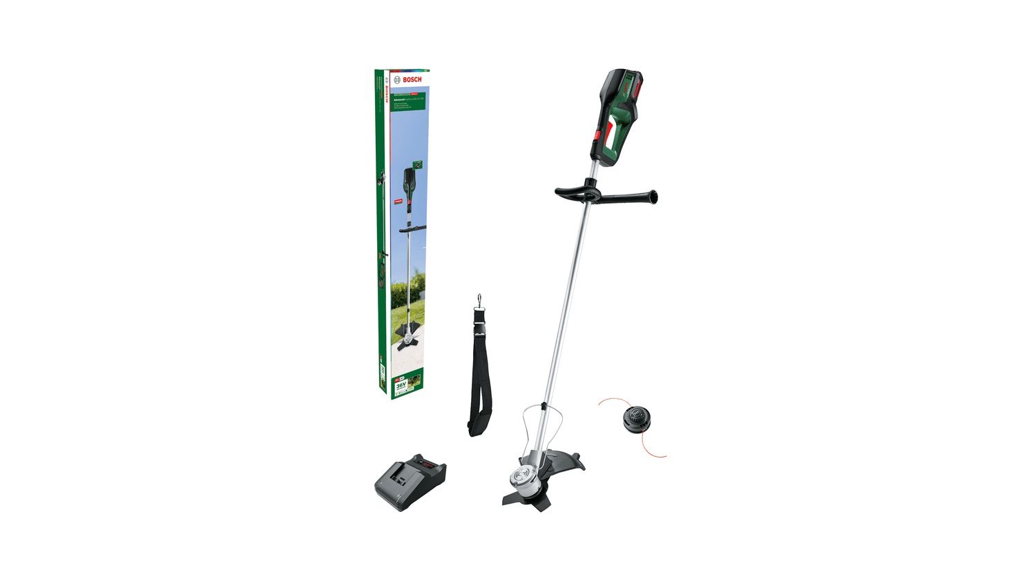Murutrimmer Bosch AdvancedBrushCut 36V-23-750; 36 V; 1x2,0 Ah aku
