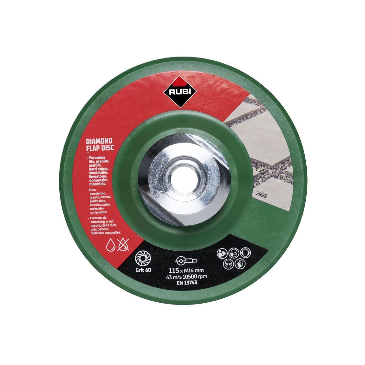 Teemant lihvimisketas Rubi 32921; 115 mm