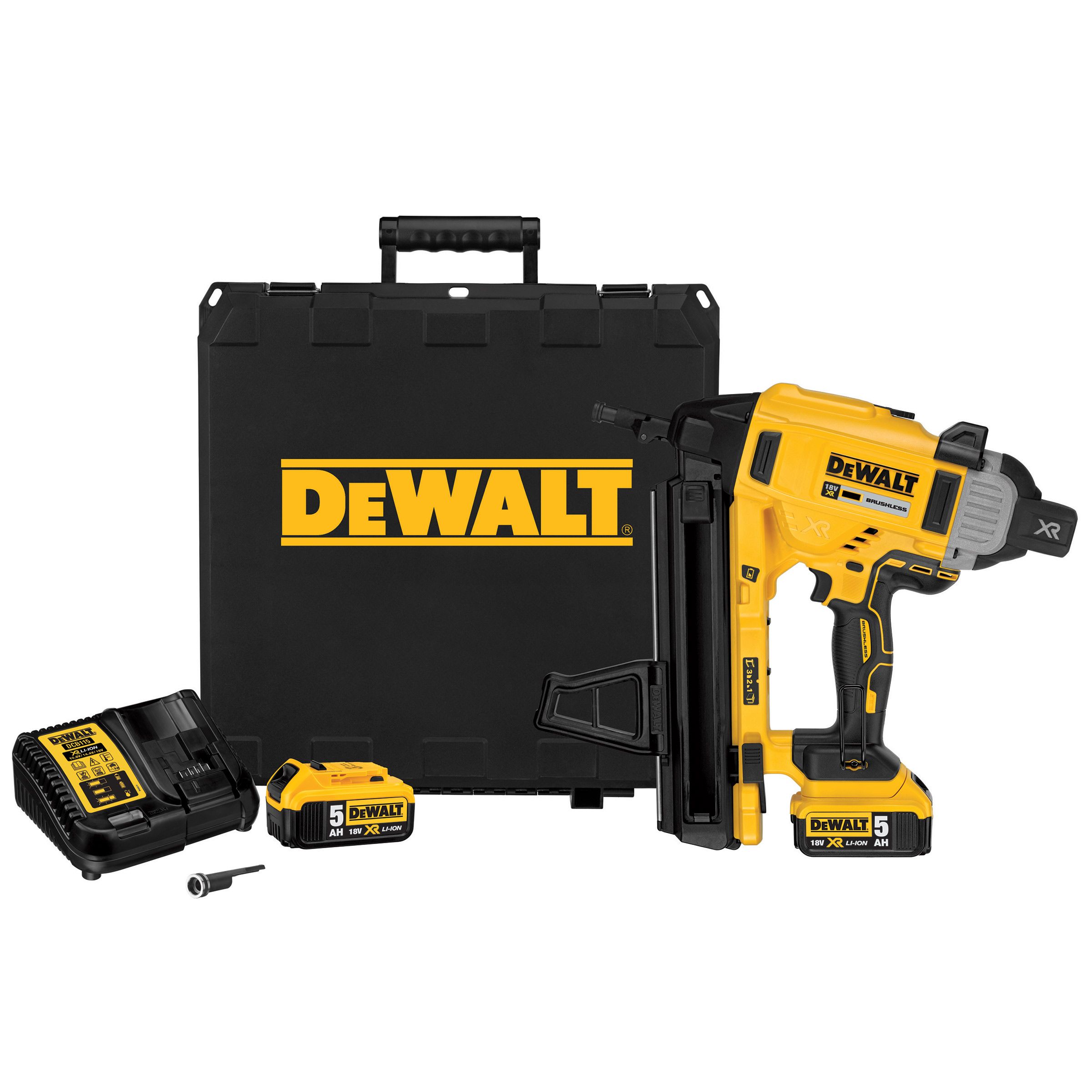 Akunaelutaja ehitusele DeWalt DCN890P2; 18 V; 2x5,0 Ah aku