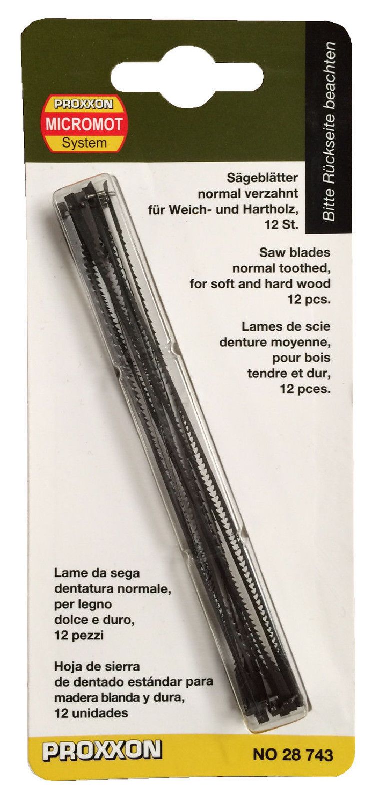 Tikksaeterad Proxxon 28743; 12 tk