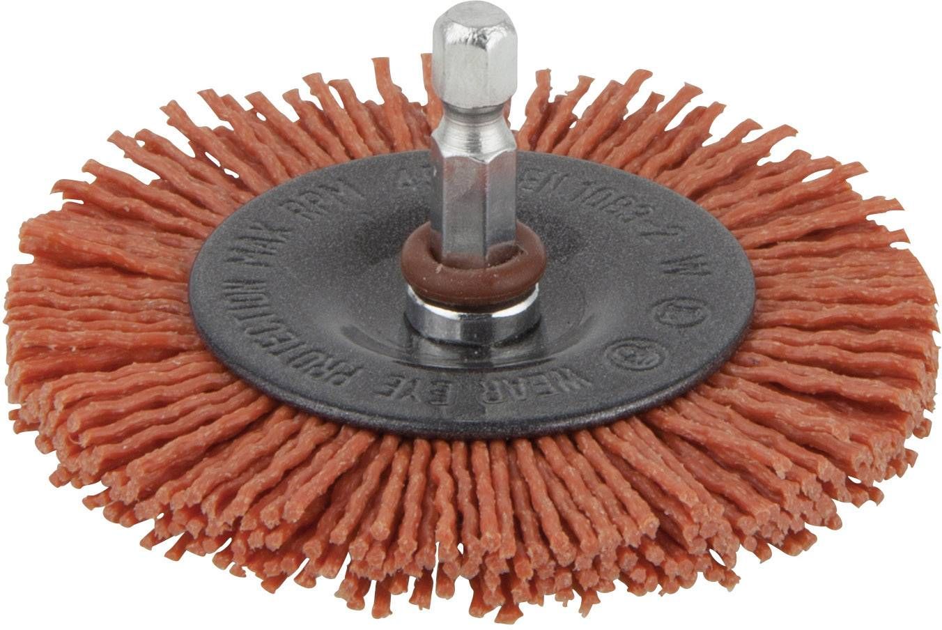 Ümmargune nailon hari Wolfcraft; 75x10 mm; HEX 1/4'' Kare