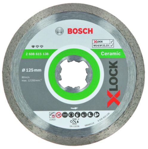 Teemantlõikeketas Bosch XLOCK Standard Ceramic; 125 mm