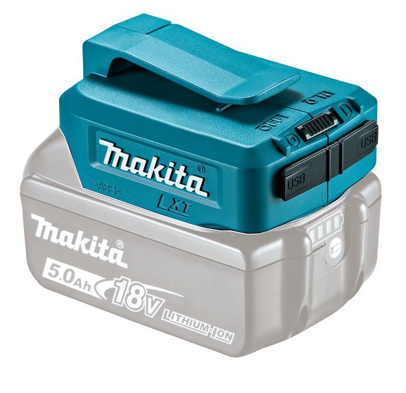 Aku adapter Makita 18V -> USB (x2) Telefoni akude laadimiseks
