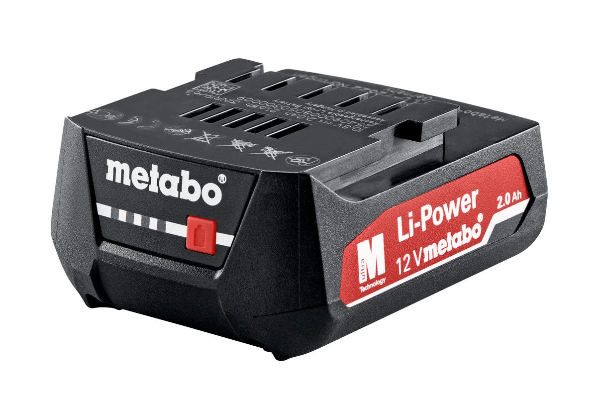 Aku Metabo; 12 V; 2,0 Ah; Li-ion