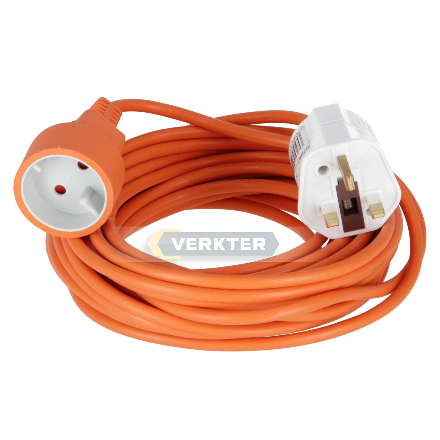 Pikendusjuhe Bellight H05VV-F; 220V; 10 m + UK adapter EU pistikupesale EU adapter UK pistikupesale