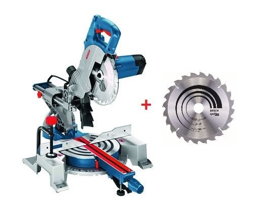 Järkamissaag Bosch GCM 80 SJ + Lõikeketas Bosch Optiline Wood