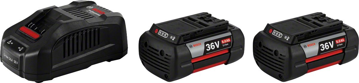 Aku Bosch GBA; 36 V; 2x6,0 Ah + Laadija GAL 3680 CV
