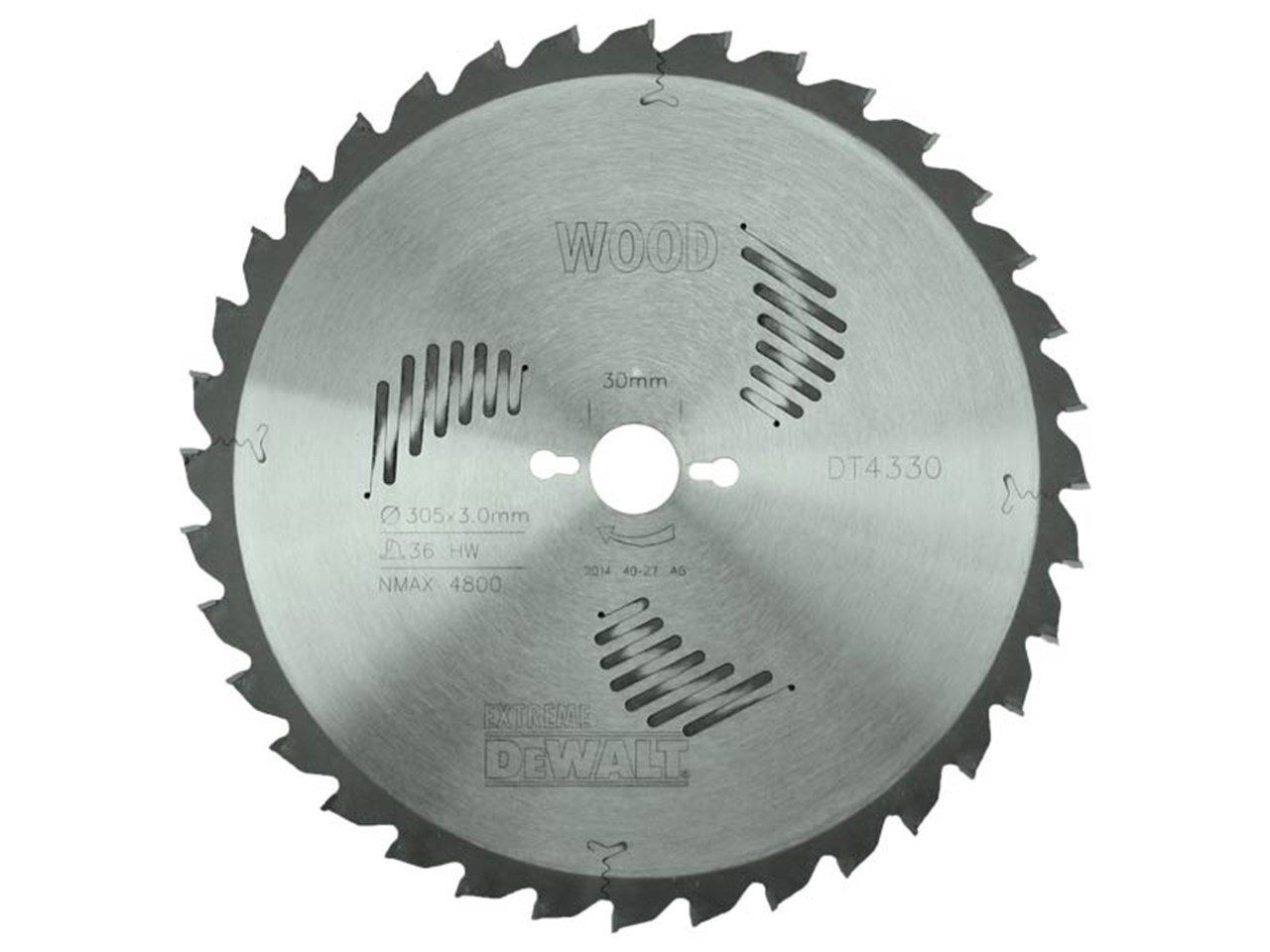 Lõikeketas DeWalt; 305x3x30,0 mm; Z36; -5°