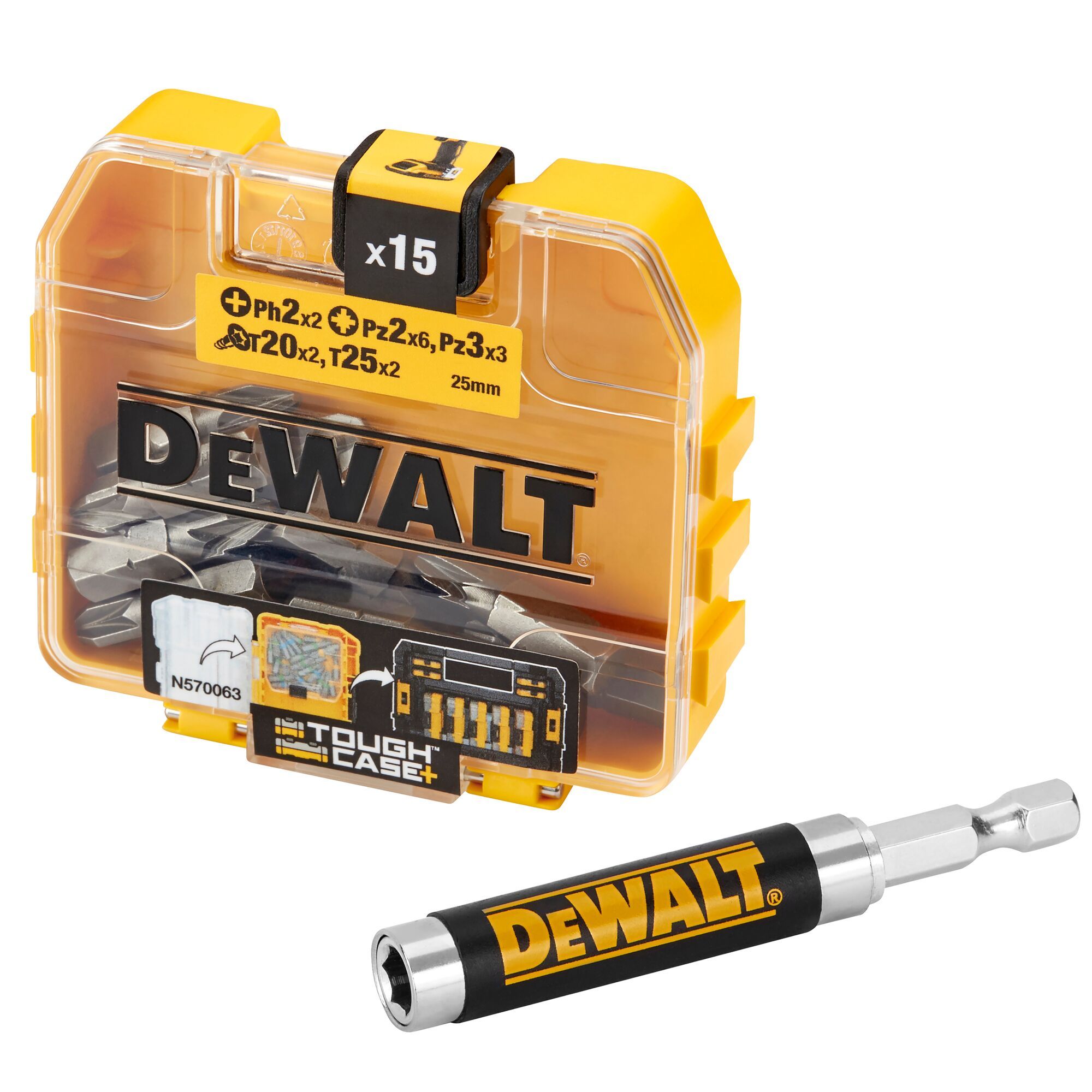 Kruviotsikute komplekt DeWalt DT71511; 16 tk