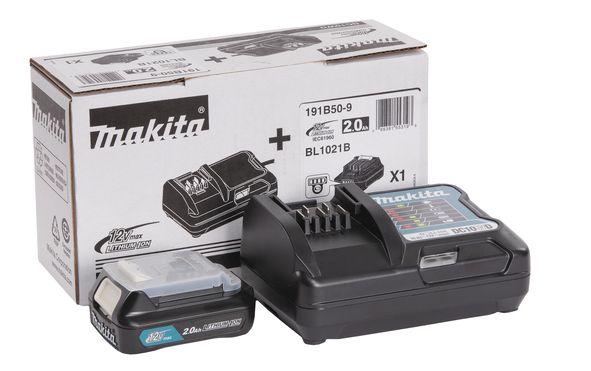 Tarvikute komplekt Makita; 12 V; 1x2,0 Ah aku + Laadija DC10WD